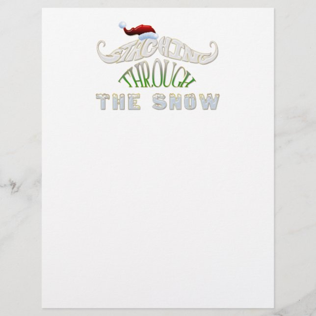 Lámina Pasar por la nieve (Anverso)
