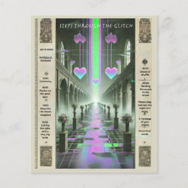 Lámina Pasos a través del Boda Glitch Weirdcore