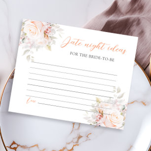 Lámina Pastel Blooms Bridal Shower Date Ideas Noche