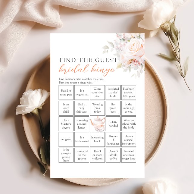 Lámina Pastel Blooms Encuentra El Juego De Bingo De Novia (Subido por el creador)