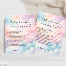 Lámina Pastel Cloud que conoce a mamá mejor juego de Baby