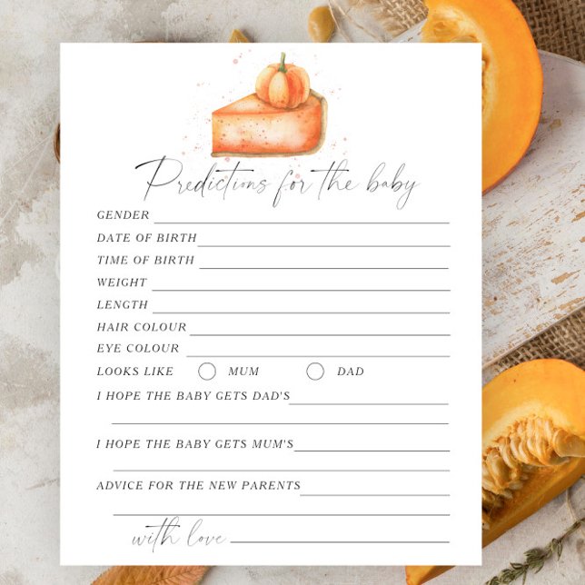 Lámina Pastel de calabaza - Predicciones y consejos para  (Subido por el creador)