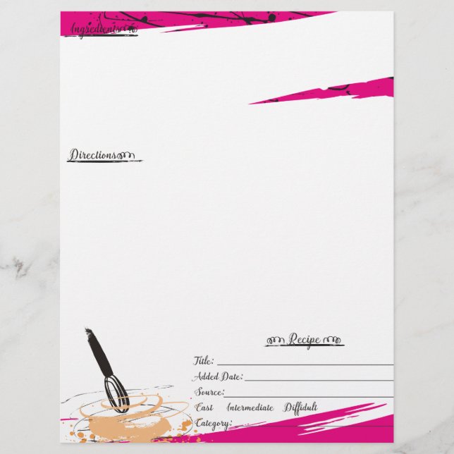 Lámina pastel de panadería de batir de batir de batir de  (Anverso)