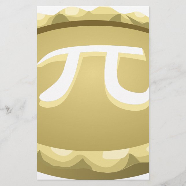 Lámina pastel de pi día feliz (Anverso)