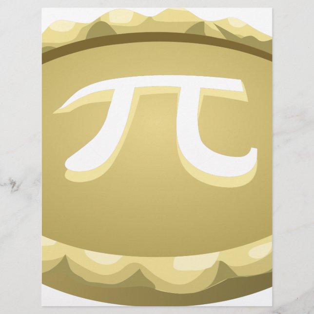 Lámina pastel de pi día feliz (Anverso)