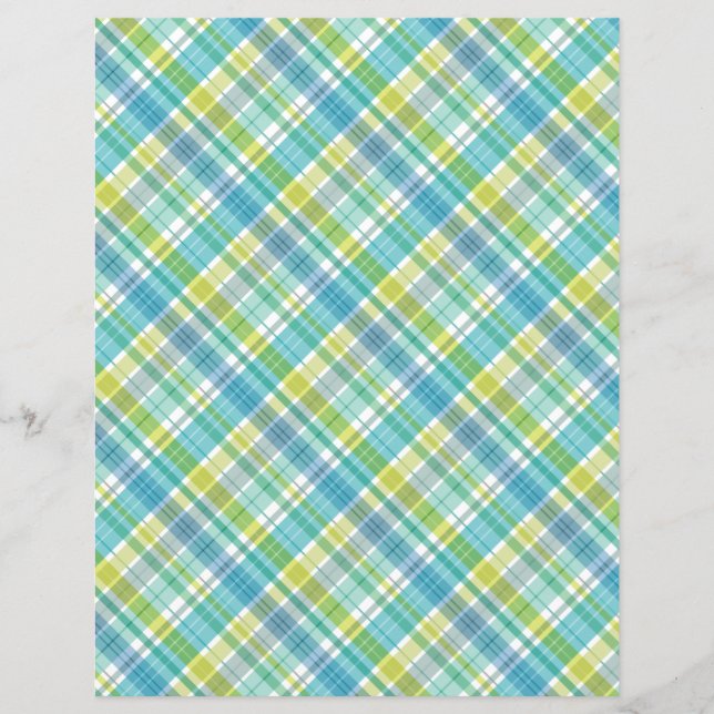 Lámina Pastel dulce Pastel Verde Azul (Anverso)