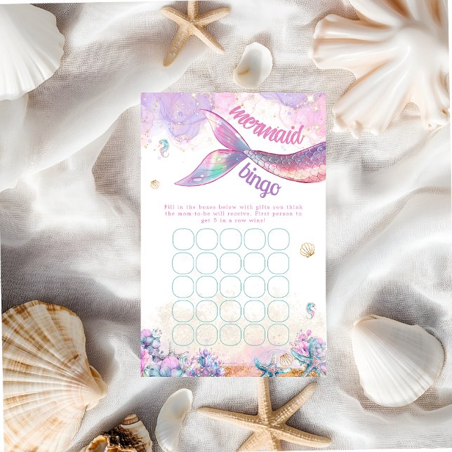 Lámina Pastel Mermaid Bingo Undersea Girl (Subido por el creador)