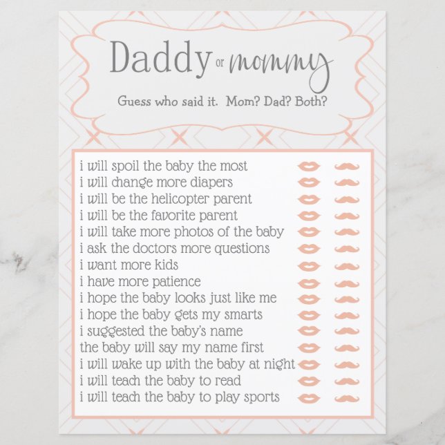 Lámina Pastel Peach y Cream Geometric Quién lo dijo (Anverso)