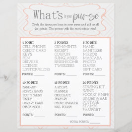 Lámina Pastel Peach y Cream Whats in Your Purse