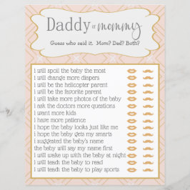 Lámina Pastel Peach y Gold Geometric quien lo dijo