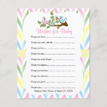 Pastel Squirrel Baby Shower - Wire
