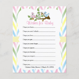 Lámina Pastel Squirrel Baby Shower - Wire