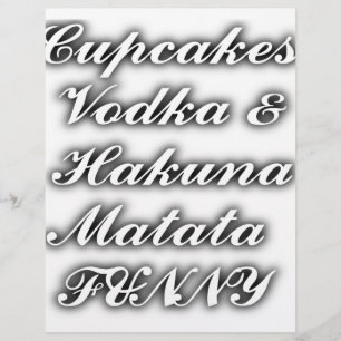 Lámina Pasteles Vodka Hakuna Matata FUNNY