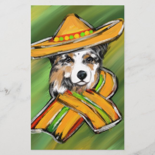 Lámina Pastor Australiano (Anverso)