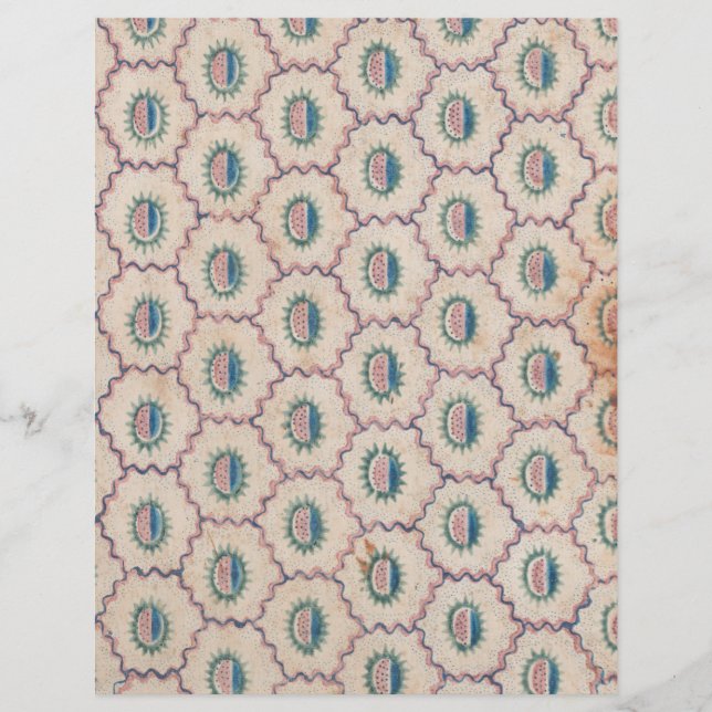 Lámina Patrón abstracto con líneas curvadas y papel de pu (Anverso)