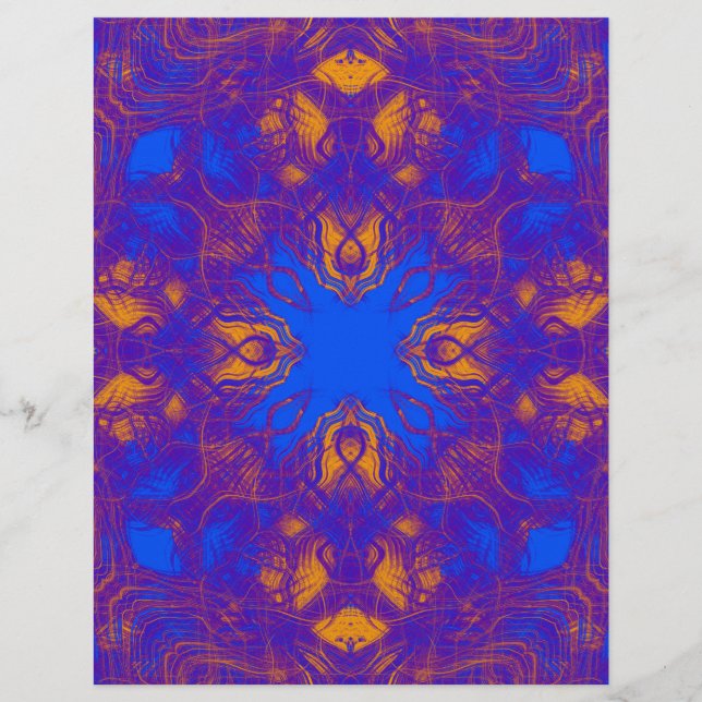 Lámina Patrón azul y amarillo (Anverso)