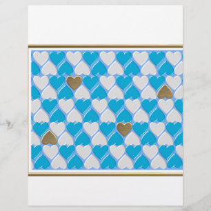 Lámina Patrón bávaro azul y blanco.