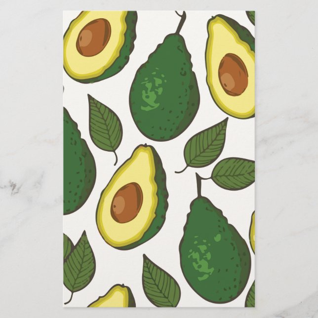 Lámina Patrón de aguacate (Anverso)