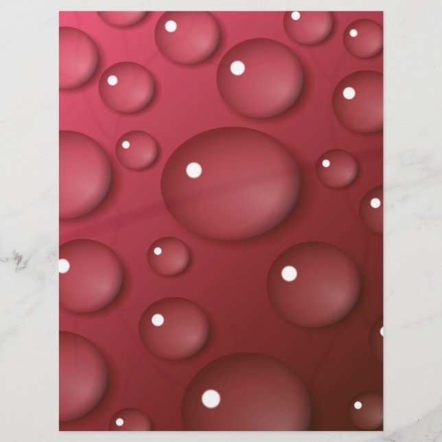 Lámina Patrón de caída de agua roja (Anverso)