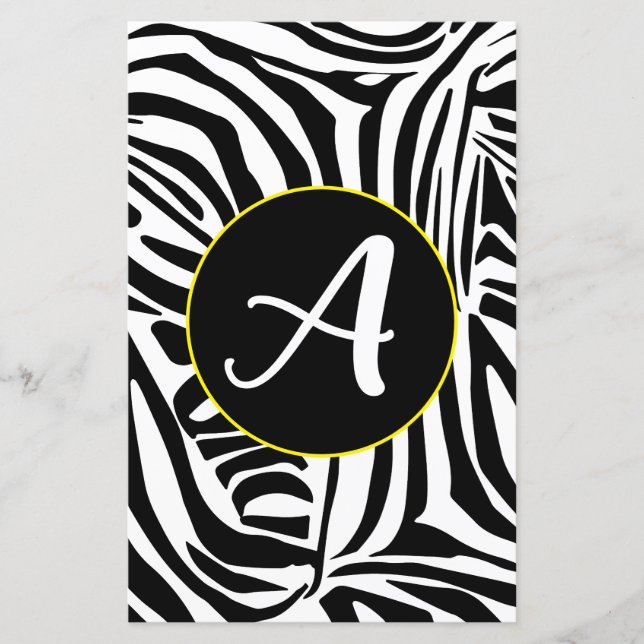 Lámina Patrón de cebra (Anverso)