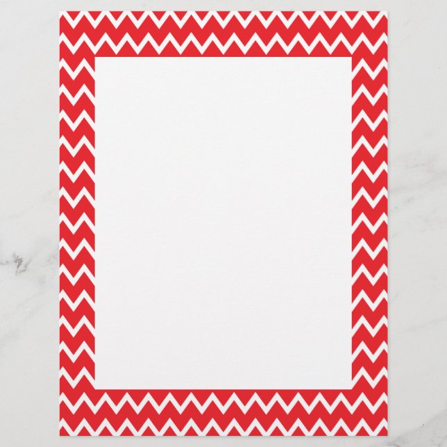 Lámina Patrón de cheurón rojo y blanco (Anverso)