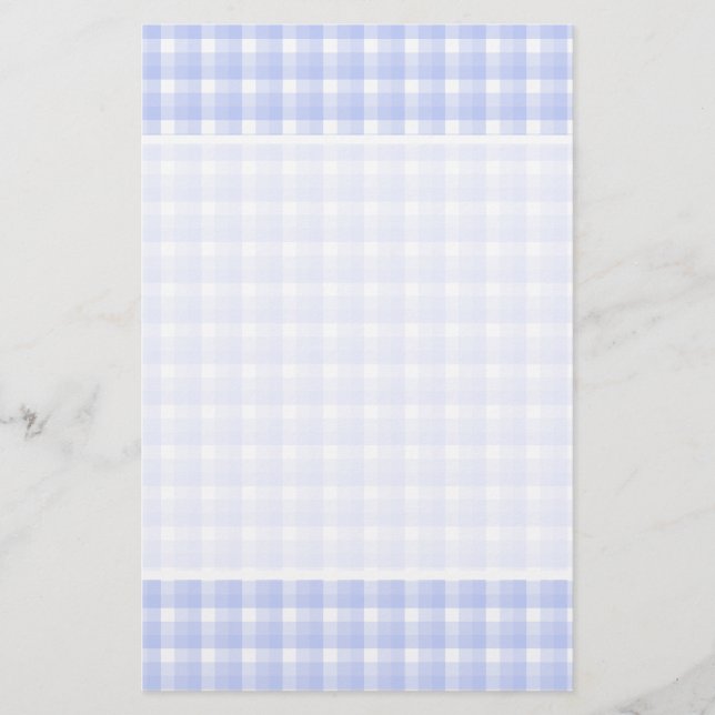 Lámina Patrón de comprobación de Gingham. Azul claro y bl (Anverso)