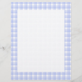Lámina Patrón de comprobación de Gingham. Azul claro y bl