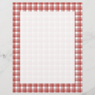 Lámina Patrón de comprobación de Gingham. Rojo y blanco.