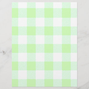 Lámina Patrón de comprobación de Gingham verde claro