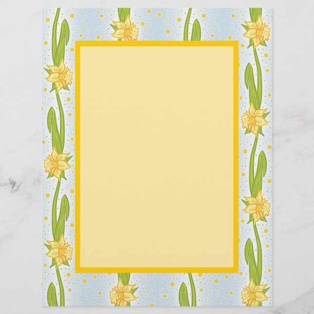 Lámina Patrón de Daffodil (Anverso)
