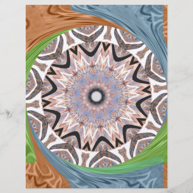 Lámina Patrón de energía tradicional de África (Anverso)