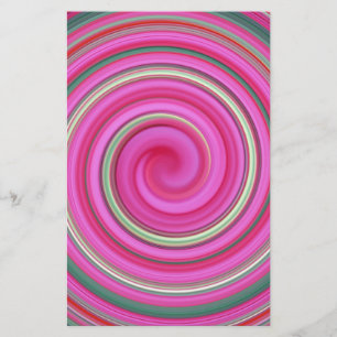 Lámina Patrón de espiral rosa