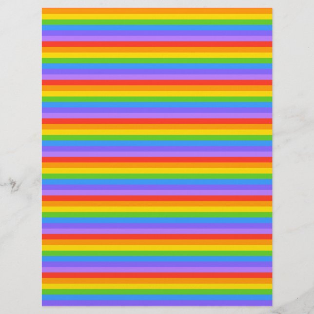 Lámina Patrón de franjas arcoiris. (Anverso)