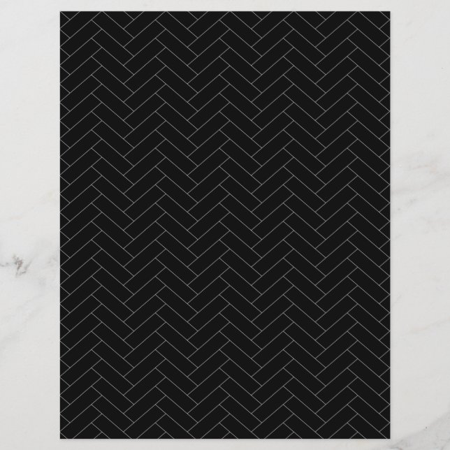 Lámina Patrón de Herringbone Gris clásico (Anverso)