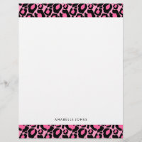 Patrón de leopardo rosa