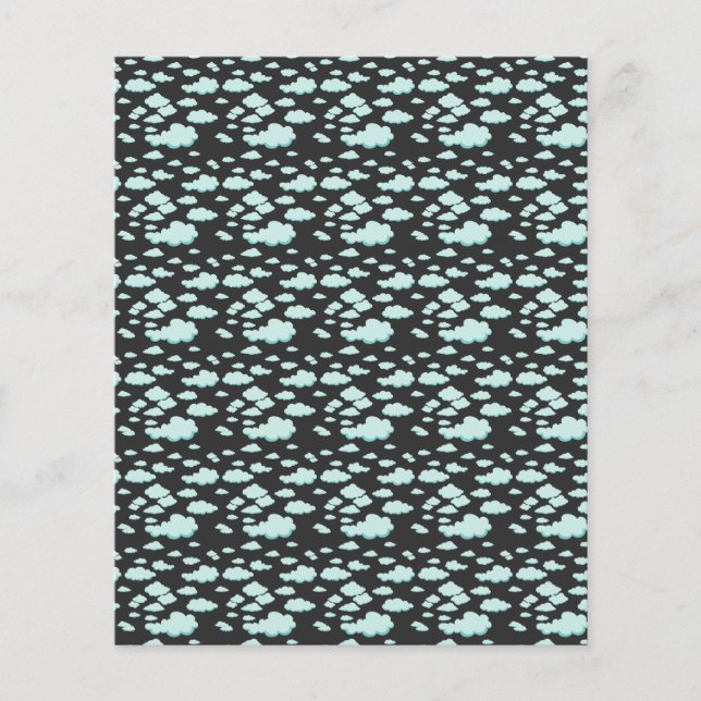 Lámina Patrón de nubes azul claro (Anverso)