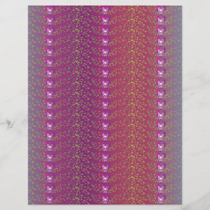 Lámina Patrón de papel pintado floral de violetas de pues