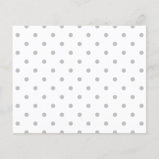 Lámina Patrón de puntos de polka blanco y gris claro.