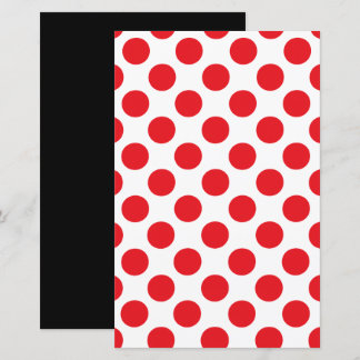 Lámina Patrón de Scrapbook Reversible de Lunares Rojos y 