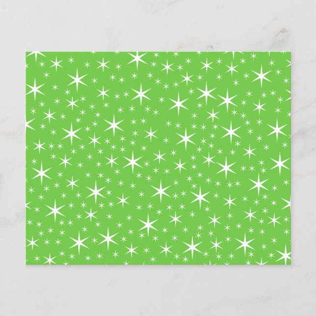 Lámina Patrón Estrella Verde y Blanca. (Anverso)