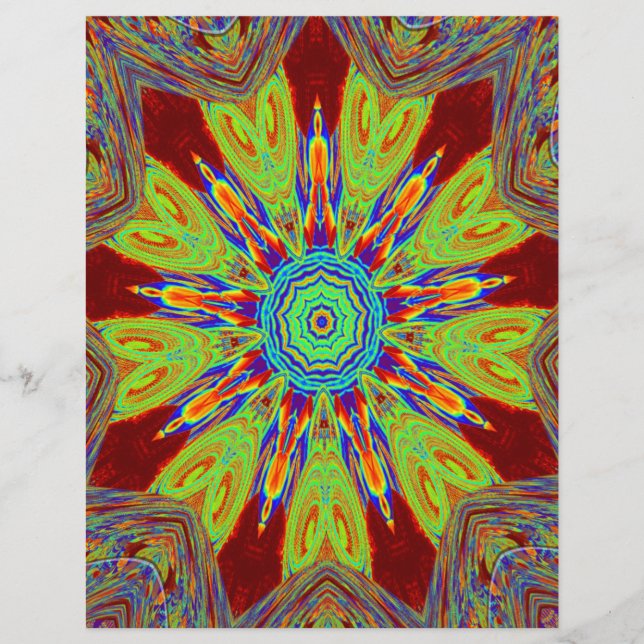 Lámina Patrón étnico asiático-africano (Anverso)