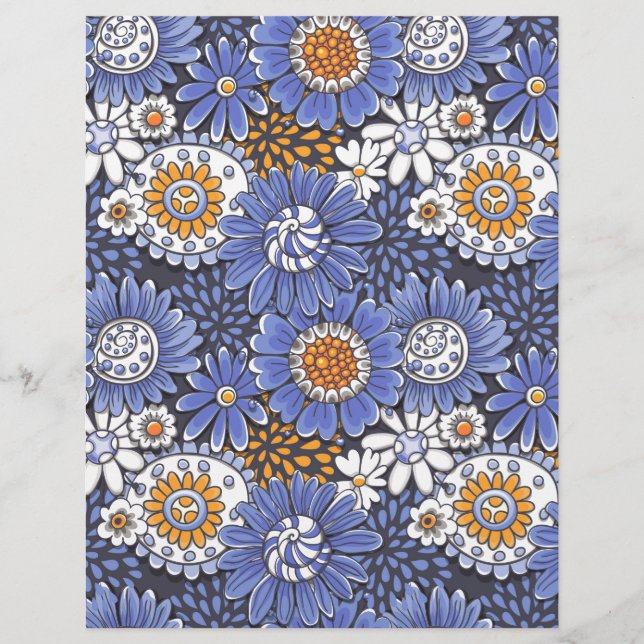 Lámina Patrón floral (Anverso)