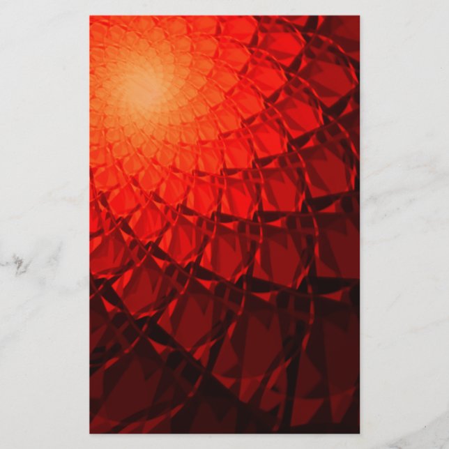 Lámina Patrón Fractal Rojo (Anverso)