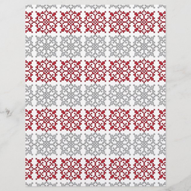 Lámina Patrón geométrico I del signo del SUN letón tradic (Anverso)