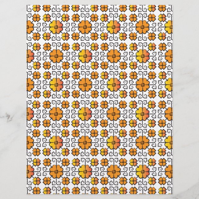 Lámina Patrón geométrico V del signo del SUN letón tradic (Anverso)