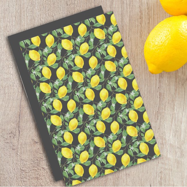 Lámina Patrón gris amarillo limón curado (Subido por el creador)