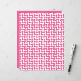 Lámina Patrón Herringbone Rosa Moda Clásica Diversión Pre