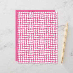 Lámina Patrón Herringbone Rosa Moda Clásica Diversión Pre