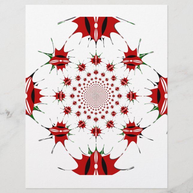 Lámina Patrón Kaleidoscope del Escudo de la Bandera Nacio (Anverso)