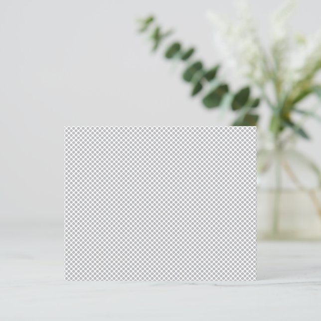 Lámina Patrón mínimo de puntos de polka gris (Anverso de pie)